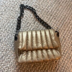 THINK ROLYN Shoulder Bag in Gold with Chain